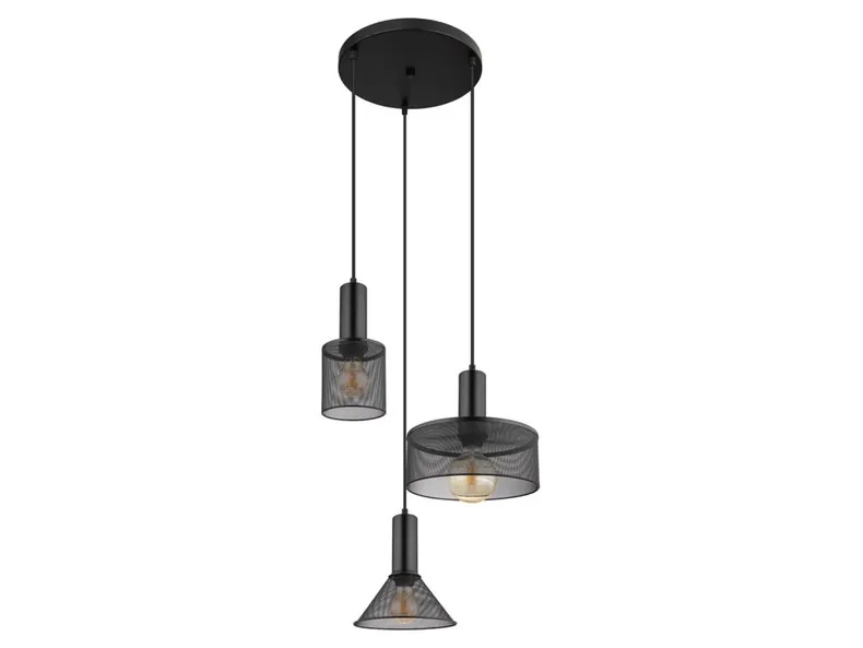 BRW Трехточечный подвесной светильник Jedd черный 091544 фото №3