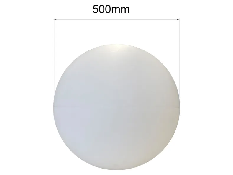 BRW Садовий світильник з акрилової сфери Gaja 45 см білий 093600 фото №6