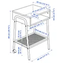 IKEA SETSKOG СЕТСКОГ, тумба прикроватная, черный, 45x35 см 703.380.41 фото thumb №6