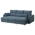 IKEA ESKILSTUNA ЕСКІЛЬСТУНА, 3-місний диван із кушеткою, Синій. 995.201.91 фото thumb №2