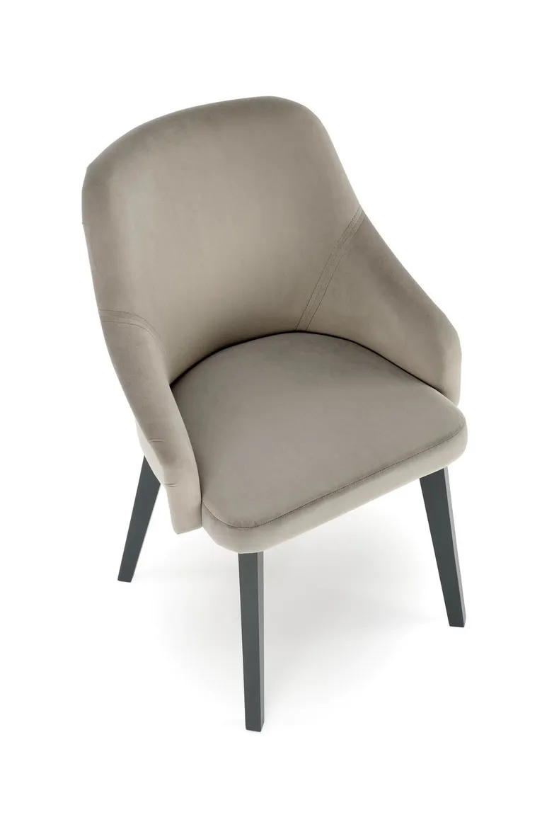Кухонный стул HALMAR TOLEDO 2 графит/серый (1p=1шт) фото №6