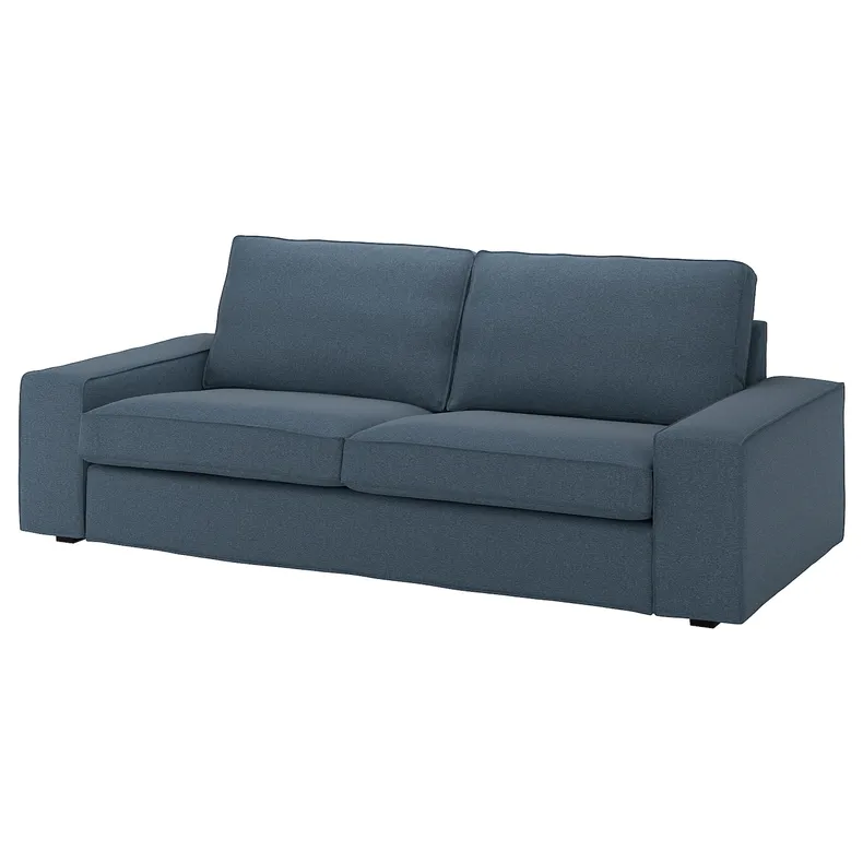 IKEA KIVIK КІВІК, 3-місний диван, Синій. 494.847.65 фото №1