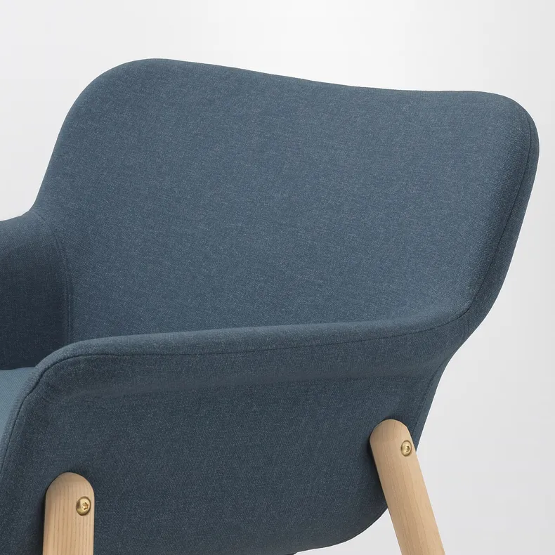 IKEA VEDBO ВЕДБУ, кресло, Окрашенный в синий цвет 805.522.19 фото №4