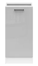BRW Кухонна тумба Junona Line 50 см права світло-сірий глянець, світло-сірий глянець D1D/50/82_P_BBL-BI/JSZP фото thumb №1
