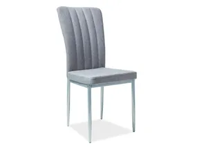 Кухонный стул SIGNAL H-733, серый / алюминий фото
