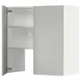 IKEA METOD МЕТОД, навесной шкаф д / вытяжки / полка / дверь, белый / светло-серый, 80x80 см 595.391.40 фото