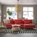 IKEA SÖDERHAMN СЕДЕРХАМН, 4-місний диван із кушеткою, і відкритий кінець Tonerud/червоний 795.144.74 фото thumb №2