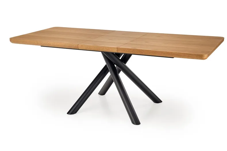 Кухонний стіл розкладний HALMAR DERRICK 160-200x90 см натуральний дуб/чорний фото №13