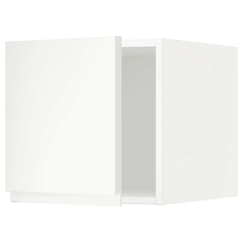 IKEA METOD МЕТОД, верхний шкаф, белый / Воксторп матовый белый, 40x40 см 394.571.21 фото №1