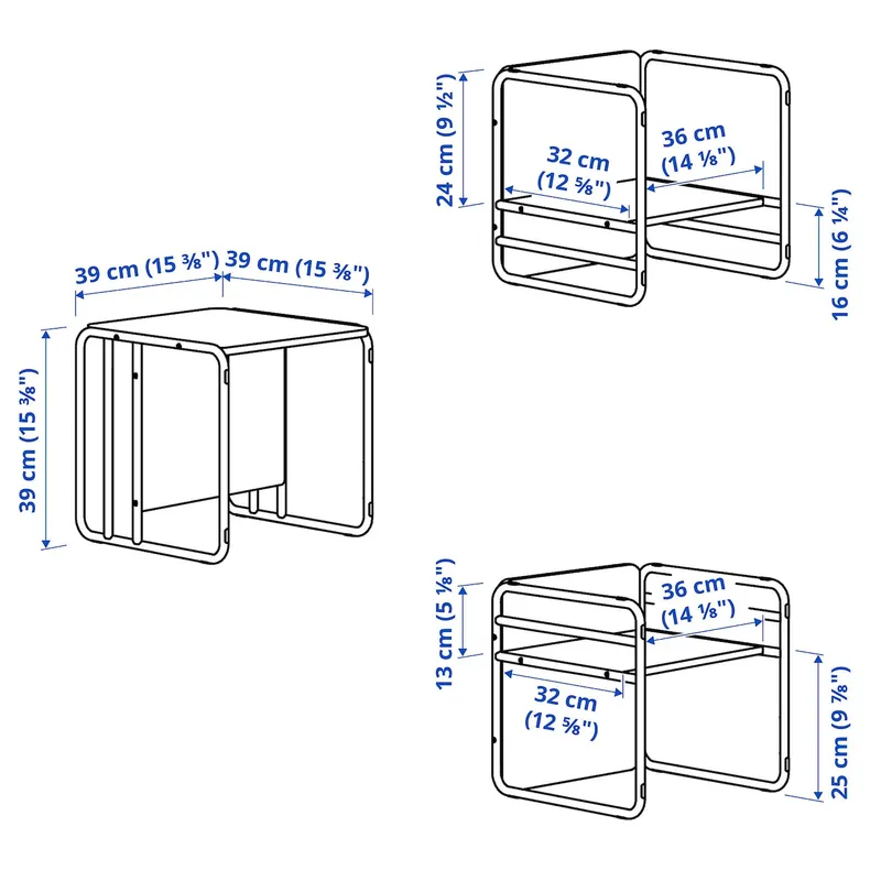 IKEA SMÅSKRAKE СМОСКРАКЕ, багатофункц дитячий стілець/стіл, зелений 605.697.44 фото №5