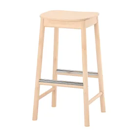 IKEA RÖNNINGE РЕННІНГЕ, барний стілець, береза, 75 см 905.112.33 фото