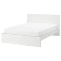 IKEA MALM МАЛЬМ, каркас кровати, белый / Линдбоден, 140x200 см 594.949.62 фото thumb №1