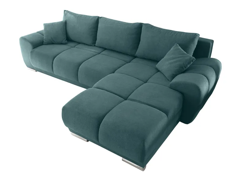 BRW Універсальний кутовий диван Noti зі спальною функцією та ящиком для зберігання велюровий синій NA-NOTI-LX.3DL.URC-G2_BD5552 фото №3