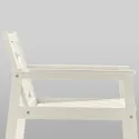 IKEA BONDHOLMEN БОНДХОЛЬМЕН, крісло, вуличне, білий/бежевий 605.581.61 фото thumb №3