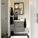 IKEA ENHET ЭНХЕТ, ванная, антрацит / серый каркас, 64x43x65 см 095.471.47 фото thumb №2