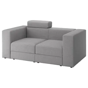 IKEA JÄTTEBO ЭТТЕБО, 2-местный модульный диван, с подголовником / Тонуруд серый 195.104.12 фото
