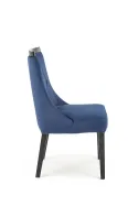 Кухонний стілець HALMAR ROYAL чорний/темно-синій фото thumb №4