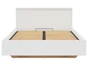 BRW Erla, ліжко з ящиком для зберігання 160, біла/дубова мінерва LOZ/160/B-DMV/BI фото thumb №3