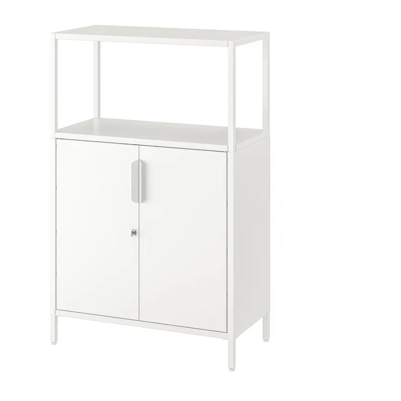 IKEA TROTTEN ТРОТТЕН, шафа з дверцятами, білий, 70x35x110 см 304.747.71 фото №1