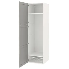 IKEA ENHET ЭНХЕТ, комбинация д / хранения, белая / серая рама, 60x62x210 см 894.356.69 фото