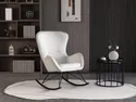 Мягкое кресло-качалка HALMAR LIBERTO 3, белый фото thumb №2
