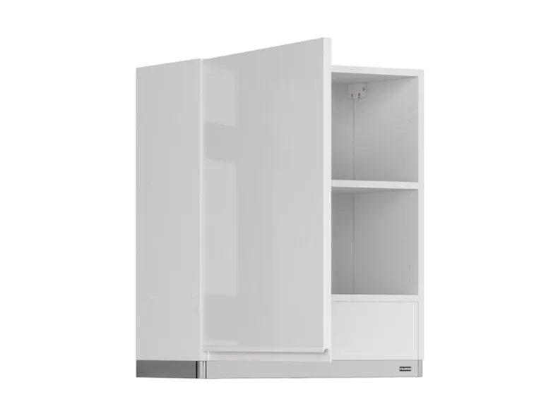 BRW Верхний кухонный шкаф Sole 60 см с вытяжкой слева белый глянец, альпийский белый/глянцевый белый FH_GOO_60/68_L_FL_BRW-BAL/BIP/IX фото №3
