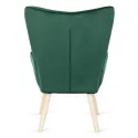 Крісло м'яке оксамитове з підставкою для ніг MEBEL ELITE LOZANO Velvet, Зелений фото thumb №11