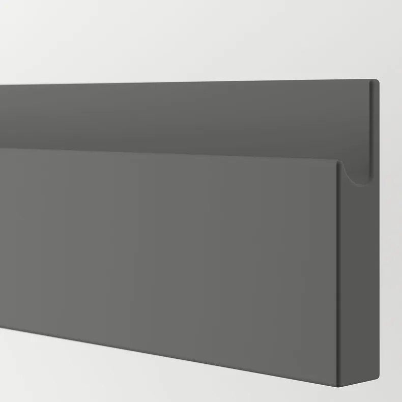 IKEA VOXTORP ВОКСТОРП, фронтальная панель ящика, тёмно-серый, 40x10 см 904.541.00 фото №2