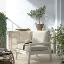 IKEA BONDHOLMEN БОНДХОЛЬМЕН, садовое кресло, белый / бежевый / Фрёзён / Дувхольмен бежевый 095.453.65 фото thumb №2