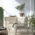 IKEA BONDHOLMEN БОНДХОЛЬМЕН, крісло, вуличне, білий, бежевий, бежевий Фрессон, Дувхольмен фото thumb №2