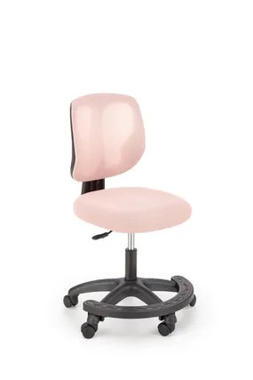 Крісло комп'ютерне офісне обертове HALMAR NANI, рожеве фото