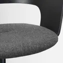 IKEA FJÄLLBERGET ФЙЕЛЛЬБЕРГЕТ, крісло для конференцій на коліщатах, okl попелястий чорний / Gunnared темно-сірий 203.964.20 фото thumb №4