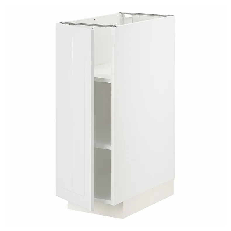 IKEA METOD МЕТОД, напольный шкаф с полками, белый / Стенсунд белый, 30x60 см 794.610.41 фото №1