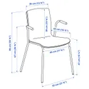 IKEA LÄKTARE ЛЕКТАРЕ, крісло для конференцій, береза okl/біла 095.031.91 фото thumb №2