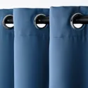 IKEA HILLEBORG ХІЛЛЕБОРГ, світлонепроникні штори, пара, синій, 145x300 см 404.908.03 фото thumb №3