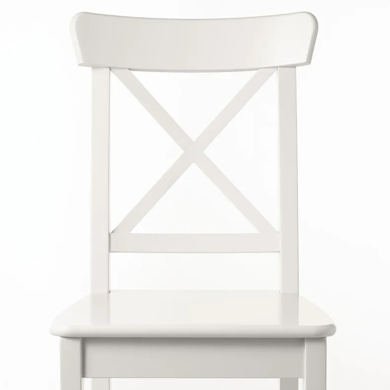 IKEA DANDERYD ДАНДЕРЮД / INGOLF ІНГОЛЬФ, стіл+4 стільці, дубовий шпон білий / білий, 130x80 см 693.925.38 фото №4