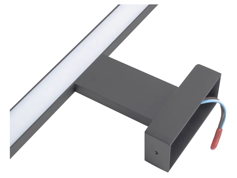 BRW Сяйво світлодіодний металевий настінний світильник для ванної кімнати чорний 086766 фото №3