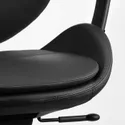 IKEA HATTEFJÄLL ХАТТЕФЙЕЛЛЬ, офісний стілець із підлокітниками, Smidig чорний/чорний 505.389.65 фото thumb №9
