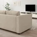 IKEA VIMLE ВИМЛЕ, 3-местный диван-кровать, Бежевый с холмом 795.369.75 фото thumb №3