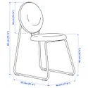 IKEA DOCKSTA ДОКСТА / MÅNHULT МОНХУЛЬТ, стол и 4 стула, белый белый / Хакебо серо-зеленый, 103 см 495.561.92 фото thumb №6