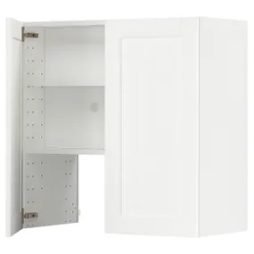 IKEA METOD МЕТОД, навесной шкаф д / вытяжки / полка / дверь, белый Энкёпинг / белая имитация дерева, 80x80 см 395.043.30 фото
