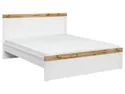BRW Кровать Holten 160x200 белая, белый/дубовый Вотан LOZ/160-BI/DWO фото thumb №4