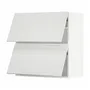 IKEA METOD МЕТОД, навесной горизонтальный шкаф / 2двери, белый / Стенсунд белый, 80x80 см 494.092.57 фото
