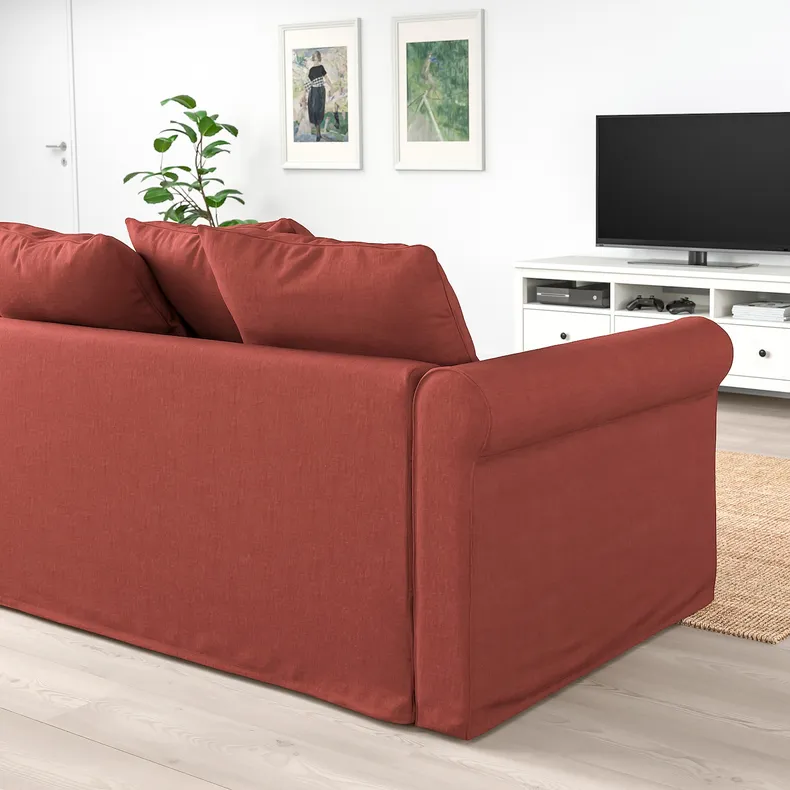 IKEA GRÖNLID ГРЕНЛІД, 2-місний диван, ЛЬЙУНГЕН світло-червоний 594.089.69 фото №3