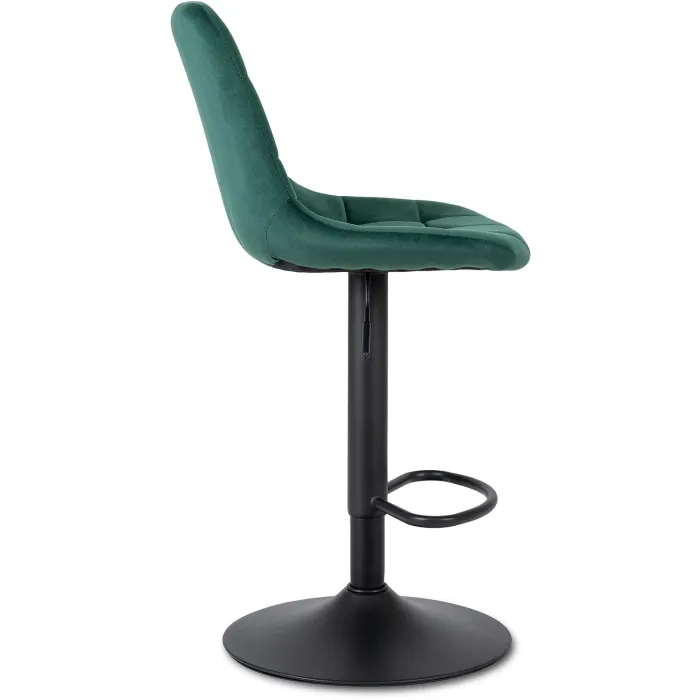 Барний стілець оксамитовий MEBEL ELITE ARCOS 2 Velvet, зелений фото №8