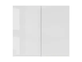 BRW Двухдверный верхний кухонный шкаф Sole 80 см белый глянец, альпийский белый/глянцевый белый FH_G_80/72_L/P-BAL/BIP фото