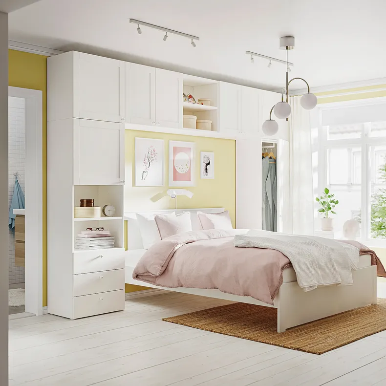 IKEA PLATSA ПЛАТСА, гардероб / 8 дверей+3 ящика, белый / Фонн Саннидал, 340x42x241 см 493.365.48 фото №2