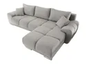 BRW Универсальный угловой диван Noti со спальной функцией и ящиком для хранения велюр серый NA-NOTI-LX.3DL.URC-G2_BD5553 фото thumb №1