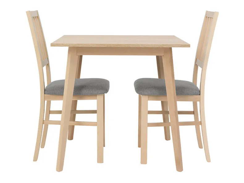 BRW Комплект: Стол обеденный и стулья (2 шт) BRW ASTI 80x76x75 см, дуб сонома/серый ASTI_STO_2KRS-TX069 фото №2