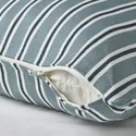 IKEA KORALLBUSKE КОРАЛЛБУСКЕ, чохол на подушку, світло-блакитний білий / смугастий візерунок, 50x50 см 205.709.71 фото thumb №3
